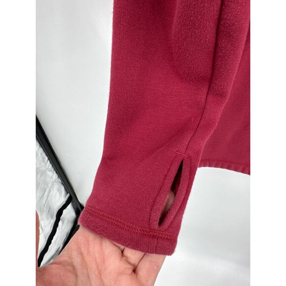 Athleta Cozy Karma Asym Pullover In Brick Red Size XS - Picture 5 of 5